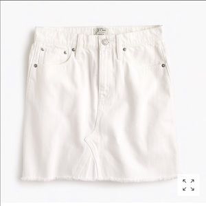 Jcrew white denim skirt size 28